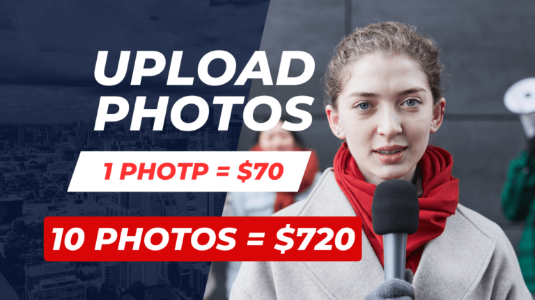 Earning 720 Dollars Daily by Uploading Photos